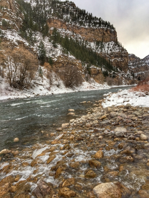 I drove through a beautiful snow-kissed Glenwood Canyon yesterday on my way to Grand Junction to be the featured guest artist at The Best of the West Festival at Colorado Mesa University!