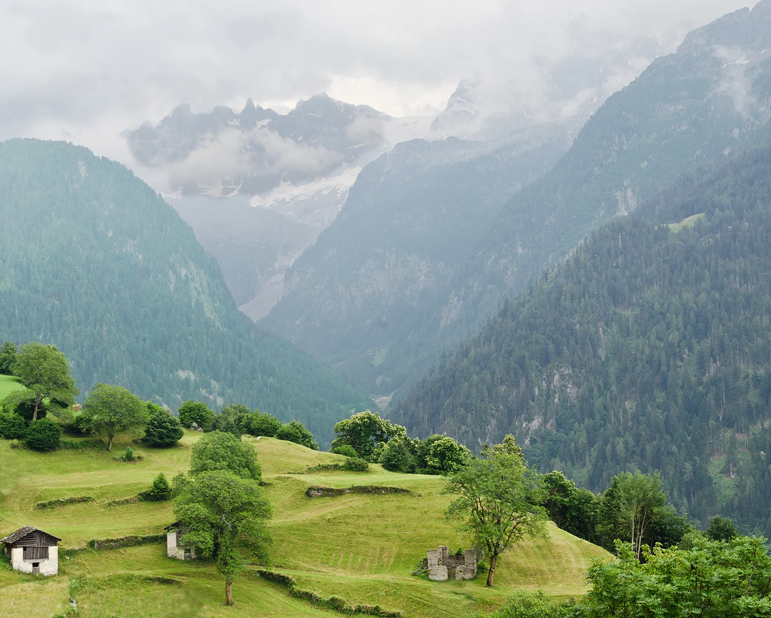 View from Soglio, Switzerland