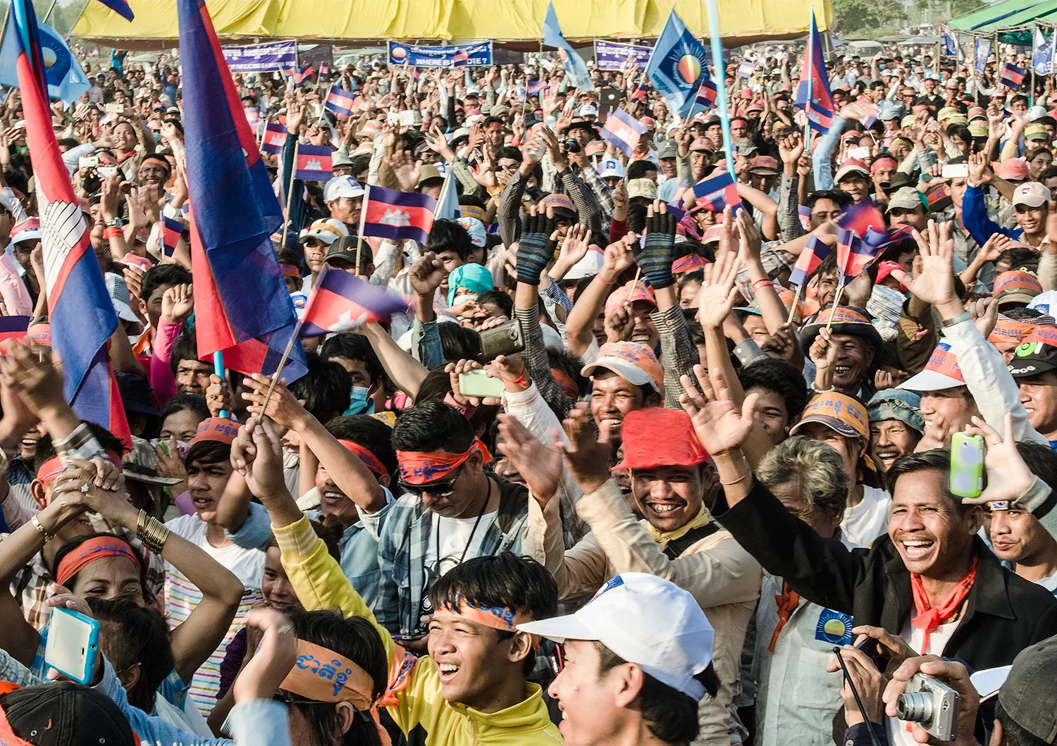 Political rally, Siem Reap, Cambodia