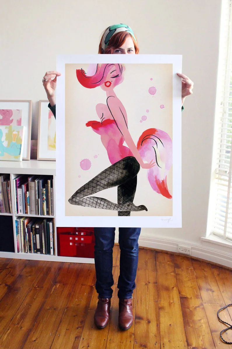 Flamingo. Shown here at A1 size.