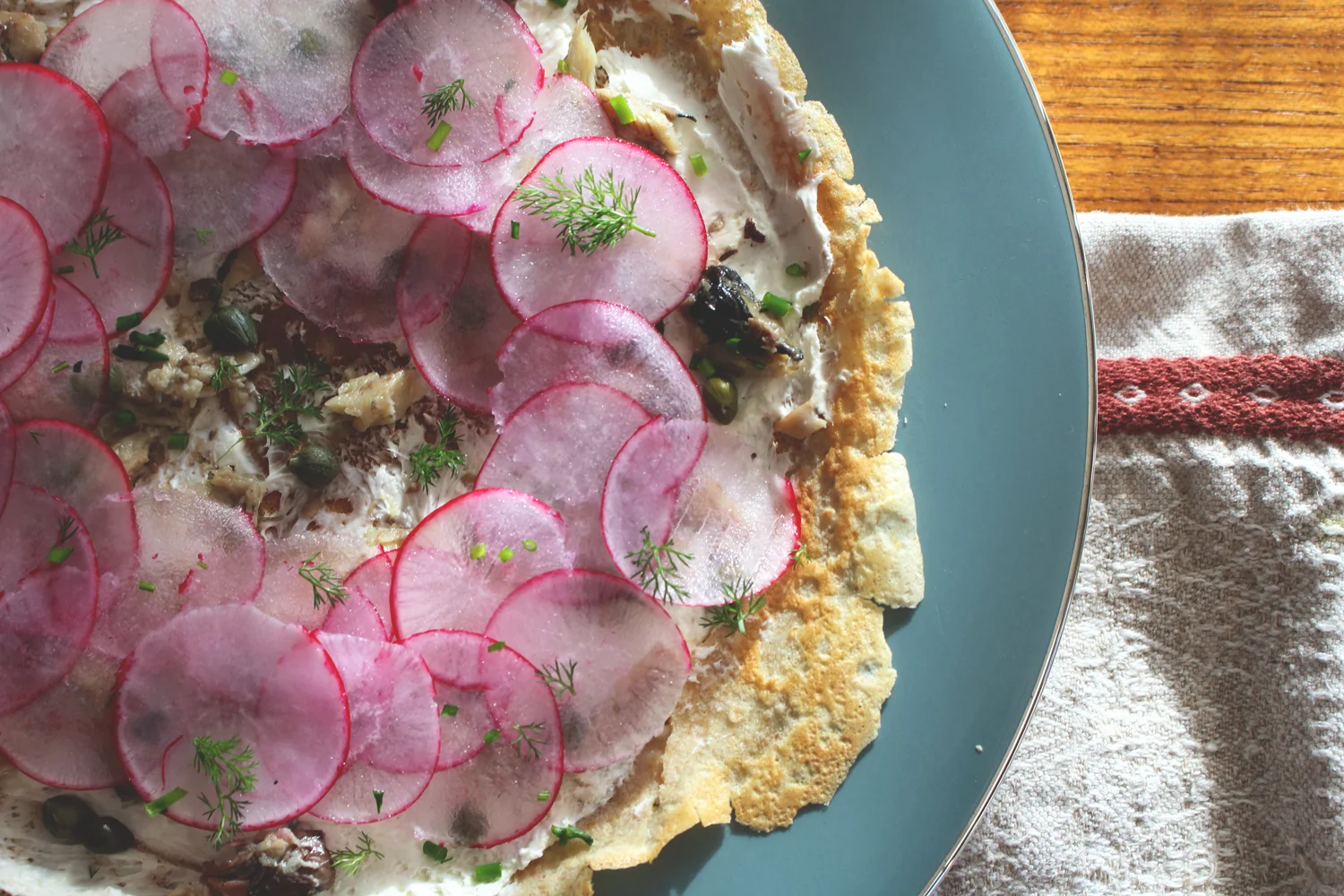 Buckwheat Crepes with Sardines