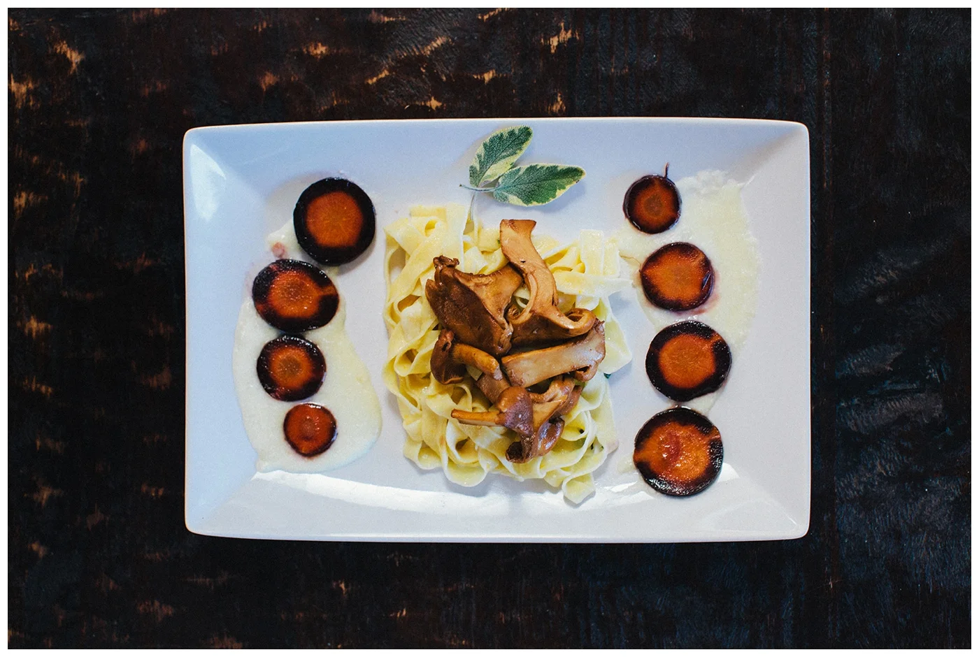 Homemade Butternut Squash Pasta with Flambeed Chanterelles