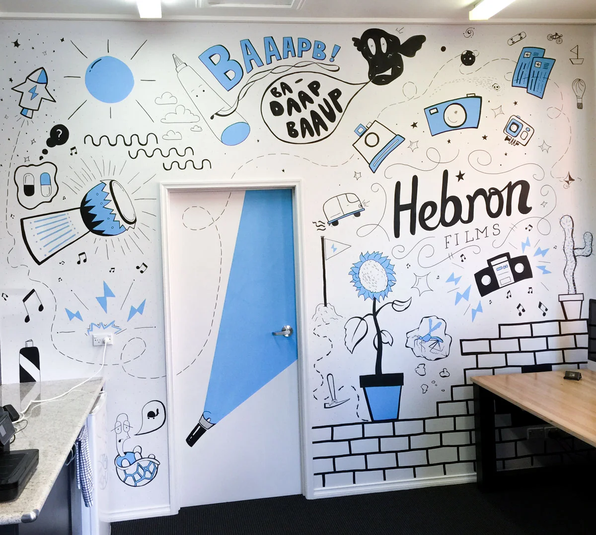 Hebron Films Mural in Bendigo