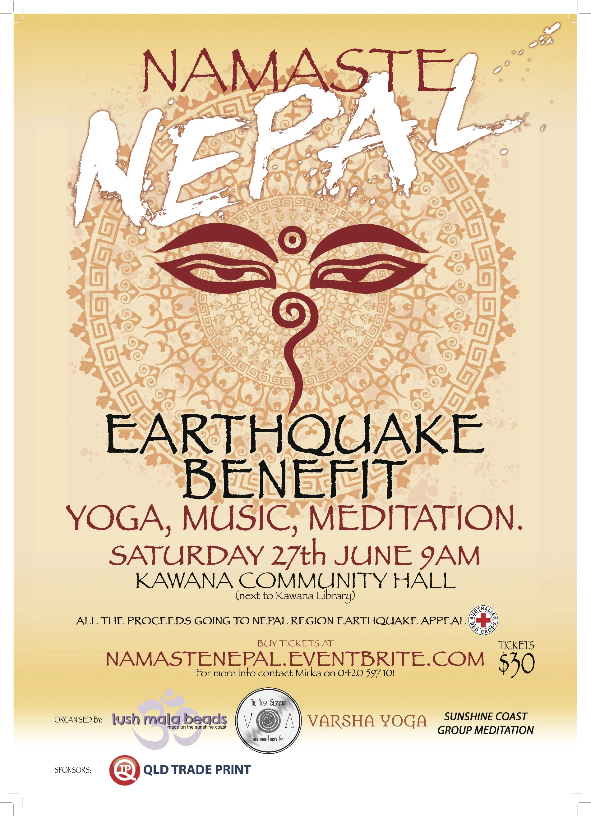 Thanks to Dan Friend Design for this great Namaste Nepal poster.