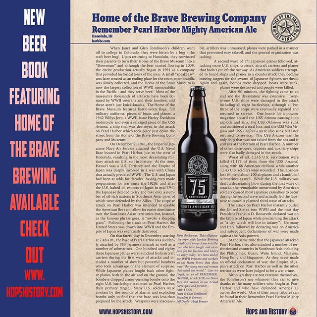 It&rsquo;s Tailhook Tuesday in the Brewseum Tonight. Doors open @ 5pm. Check out this new book available through the website hopshistory.com
Jim Dent did an awesome job of highlighting American breweries across the country that have a passion for Ame