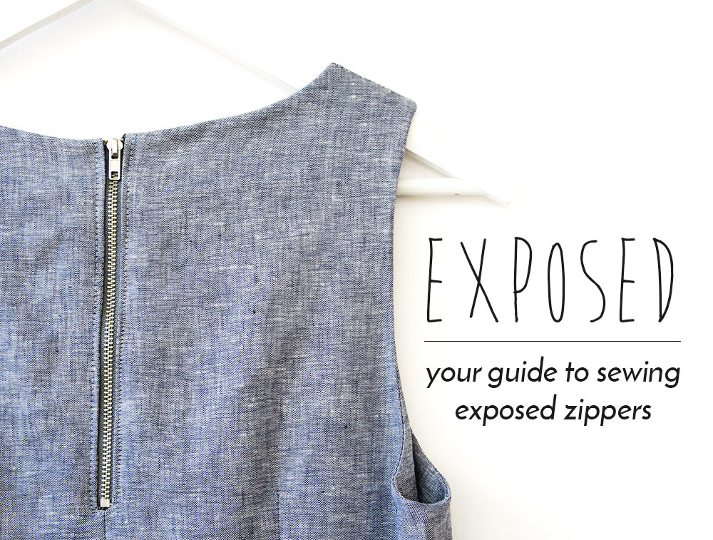 How to sew an exposed zipper - Cucicucicoo
