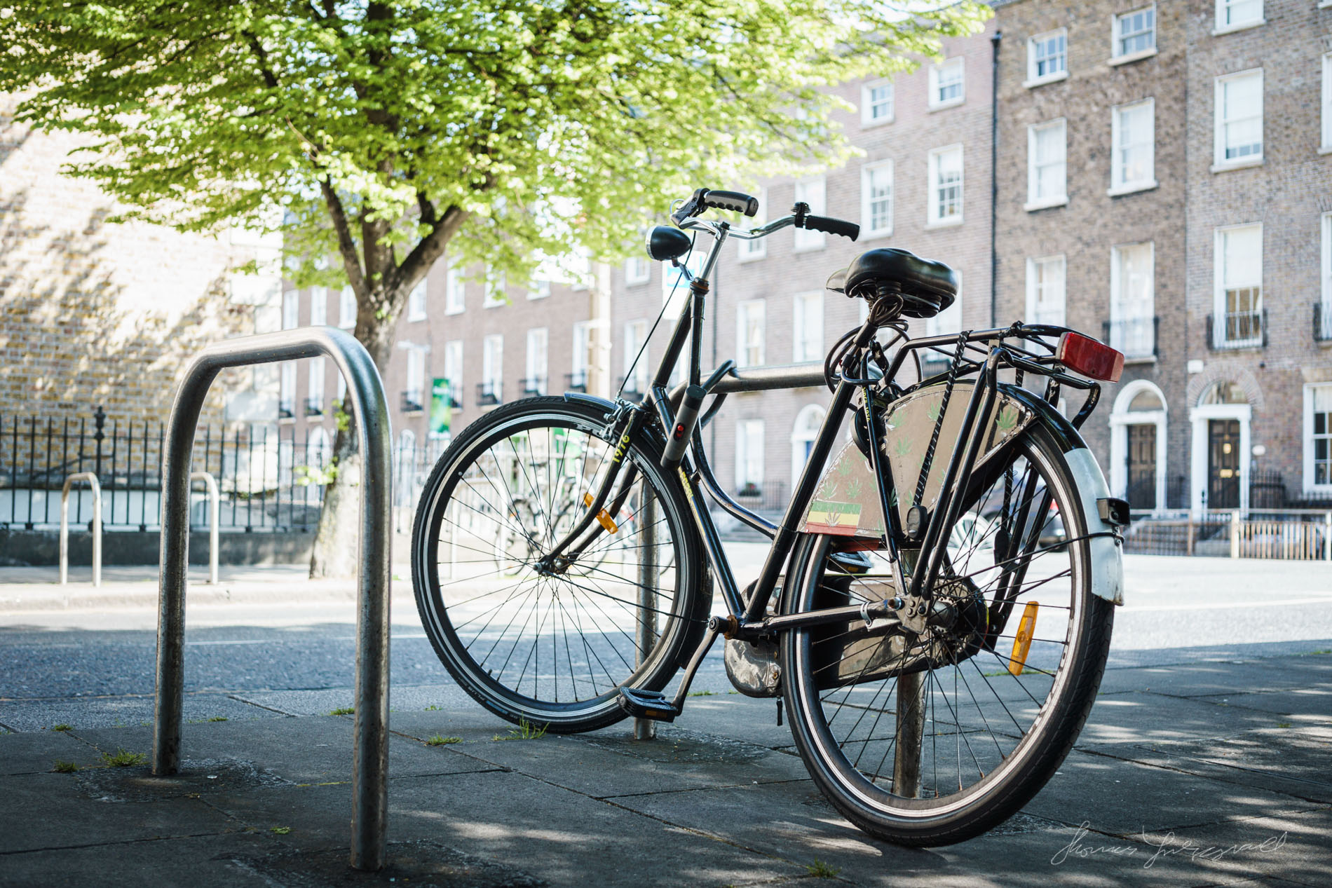 Bicycle with hemp logos