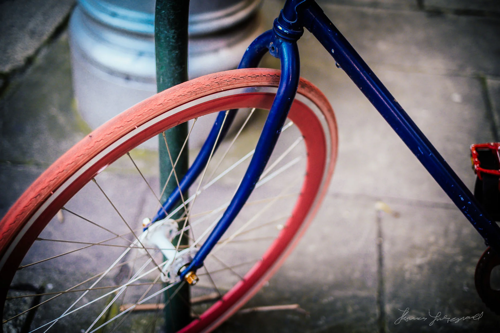 Photo of bright wheel of cycle
