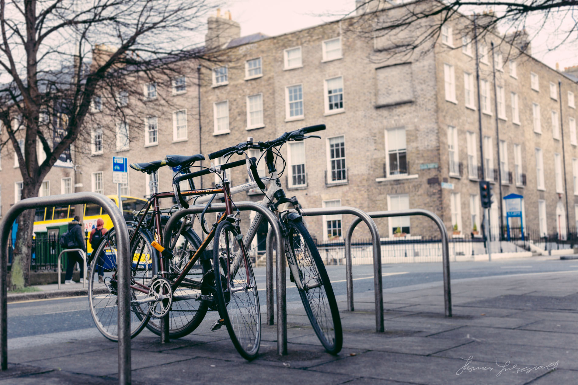 Bikes parked in Dublin City
