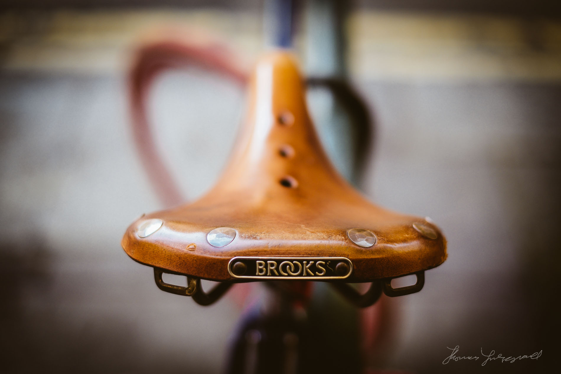 red bike saddle