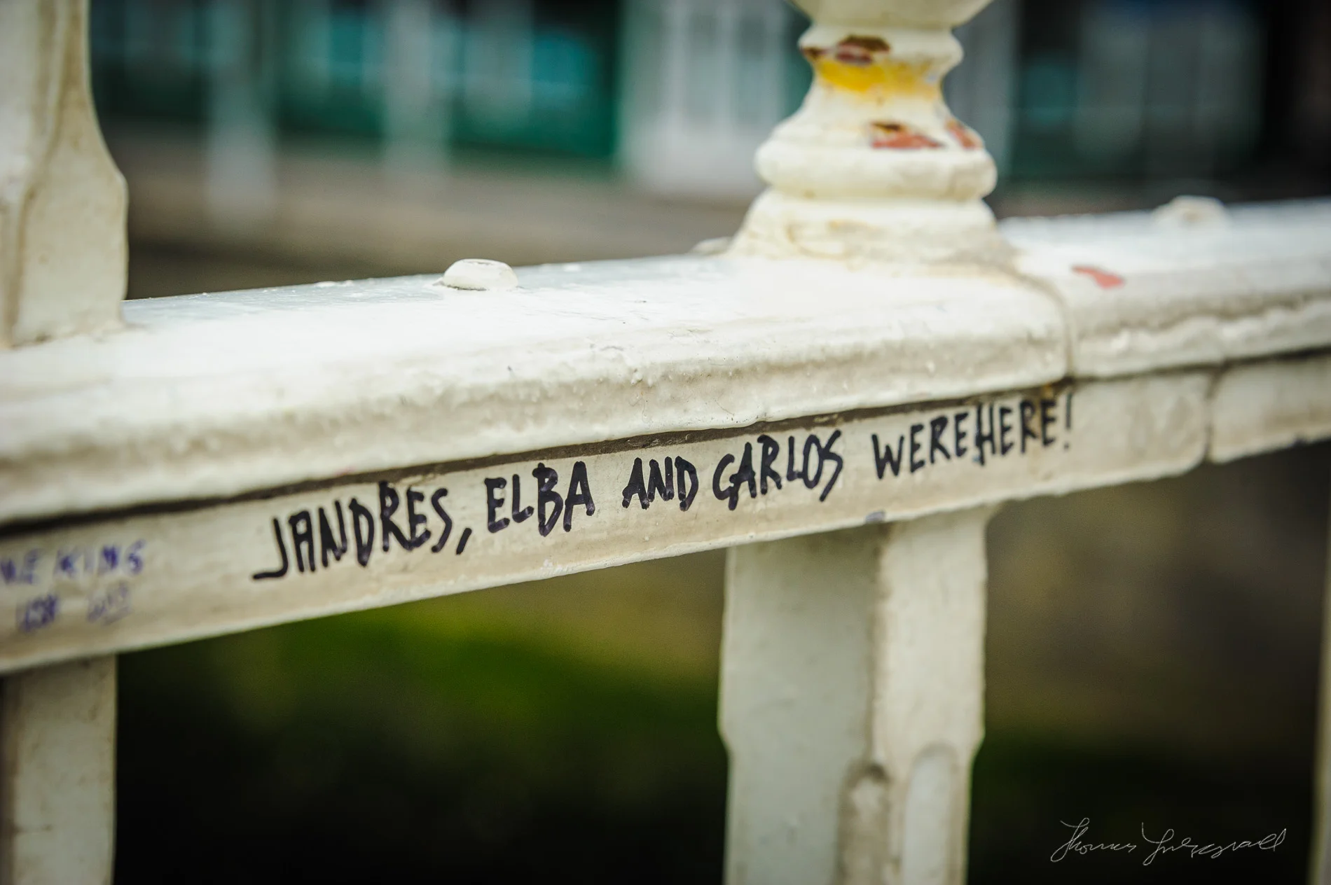 Names on the Ha'penny Bridge
