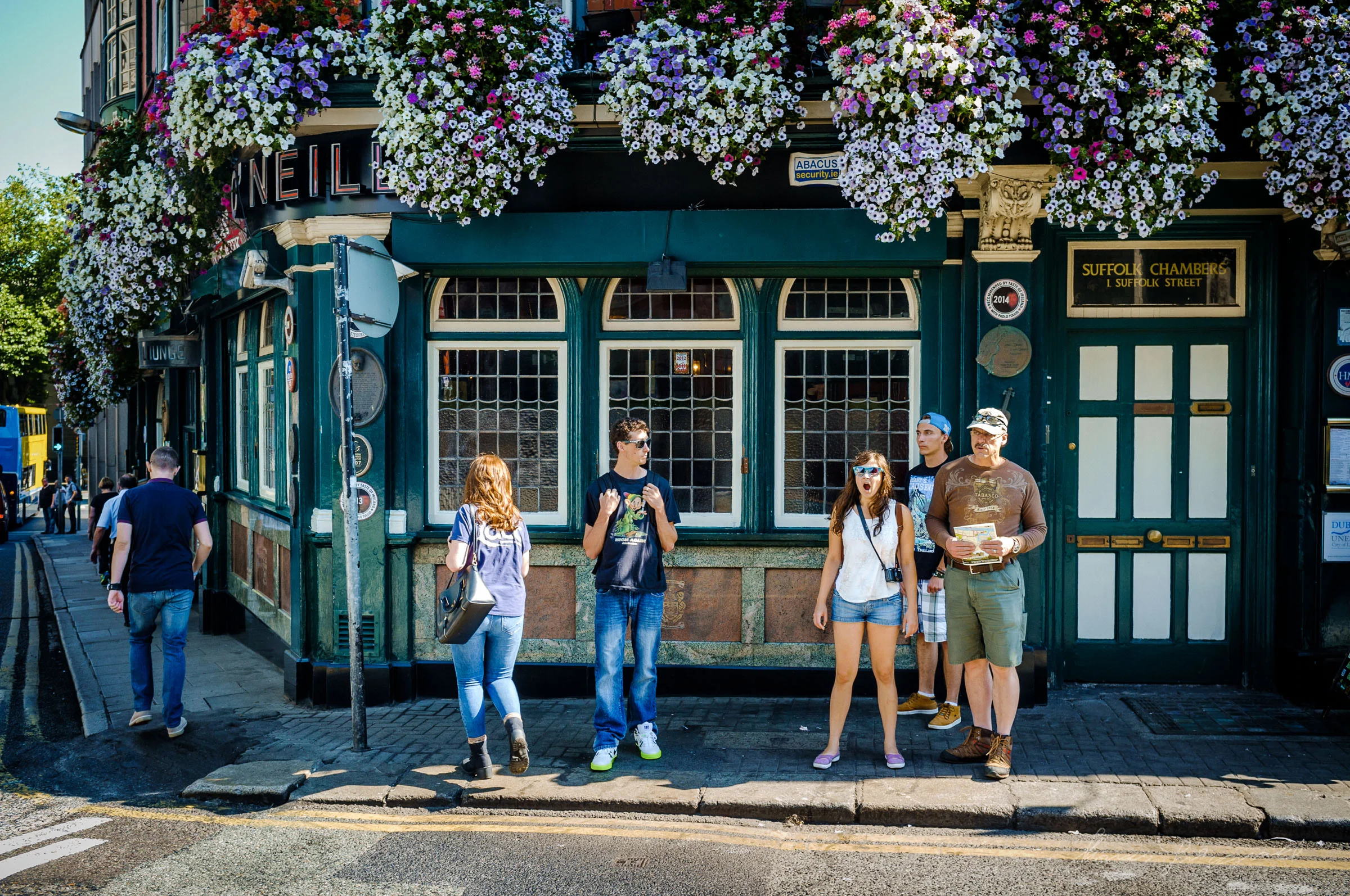 Tourists in Dublin