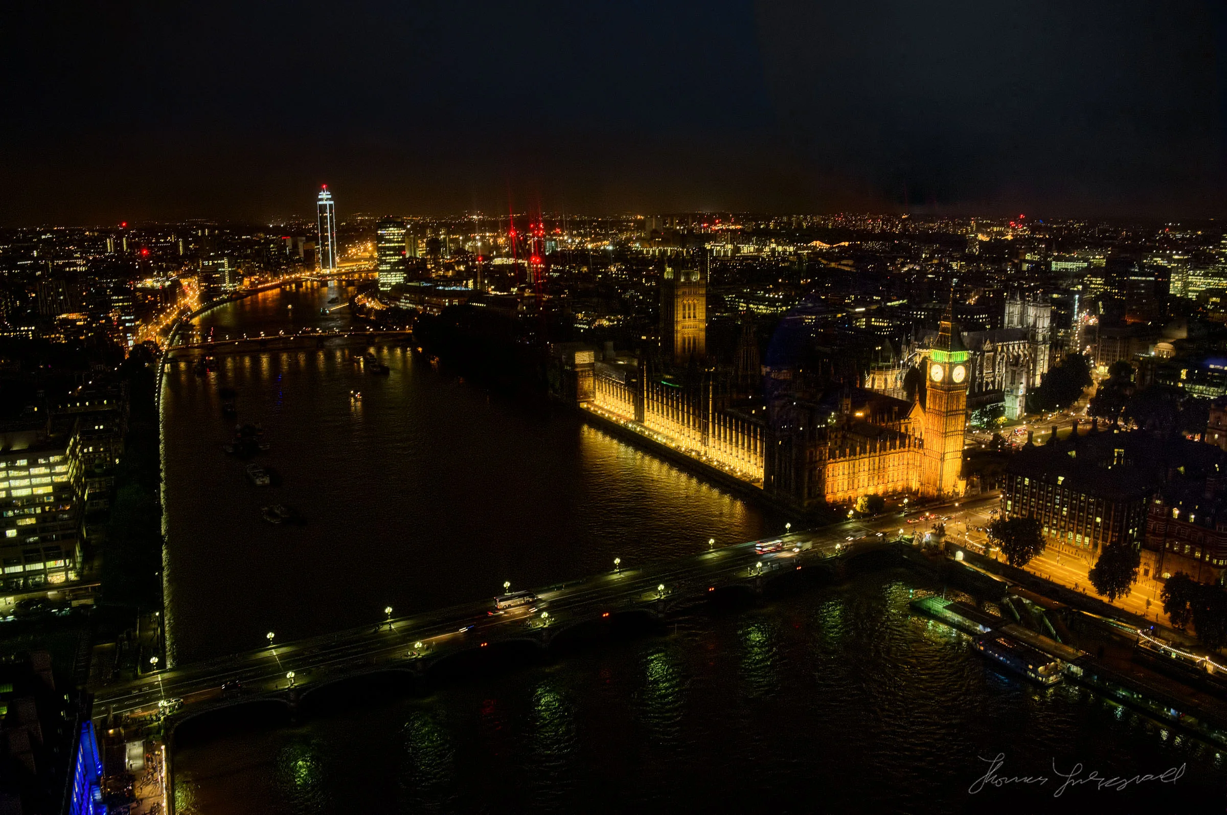 The Thames and Parliament at Night