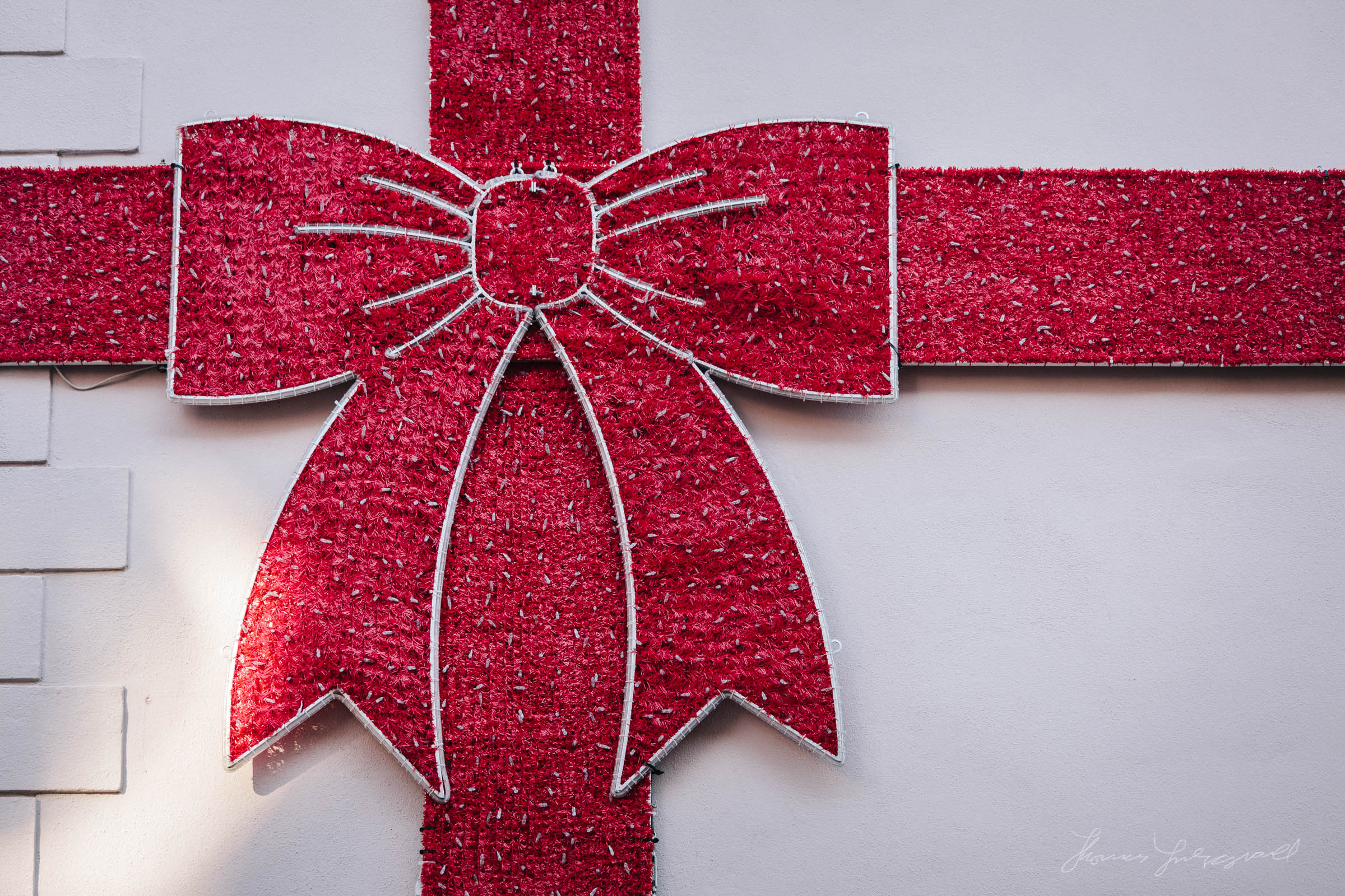 Christmas Decorations on a Shop in Dublin City