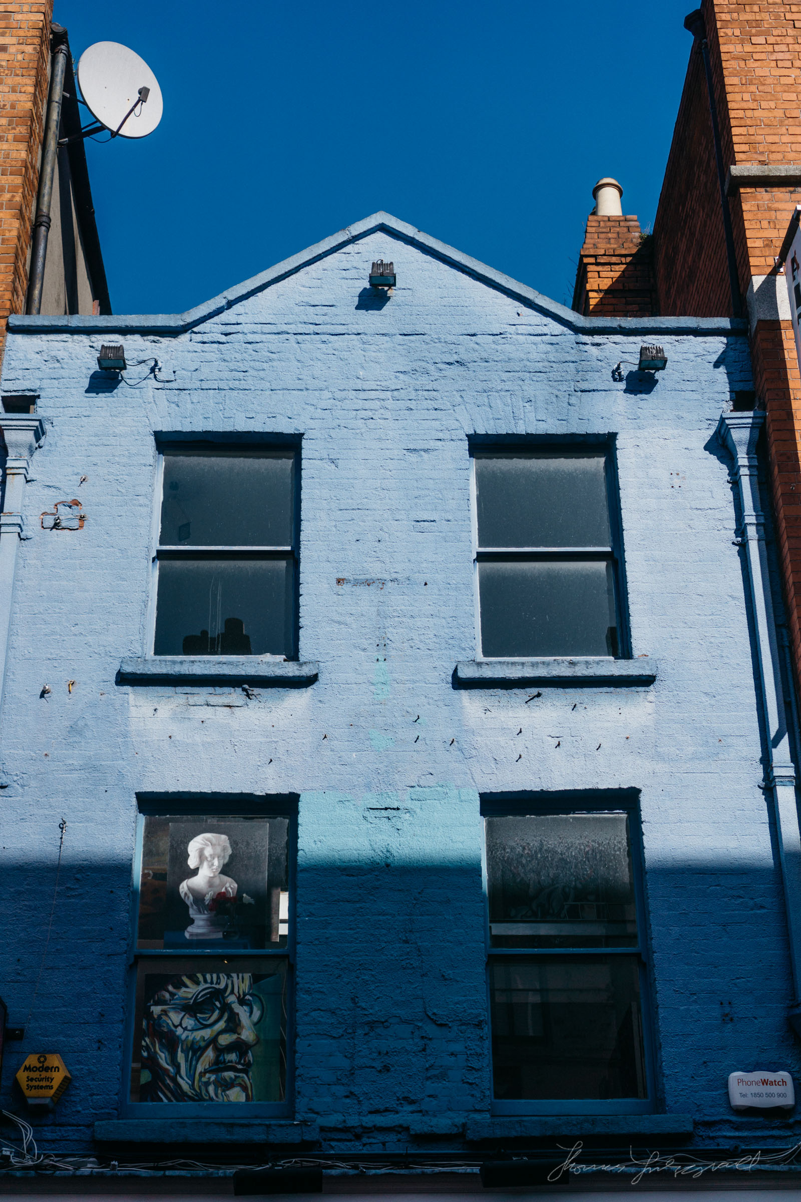 Blue Building in the City Centre