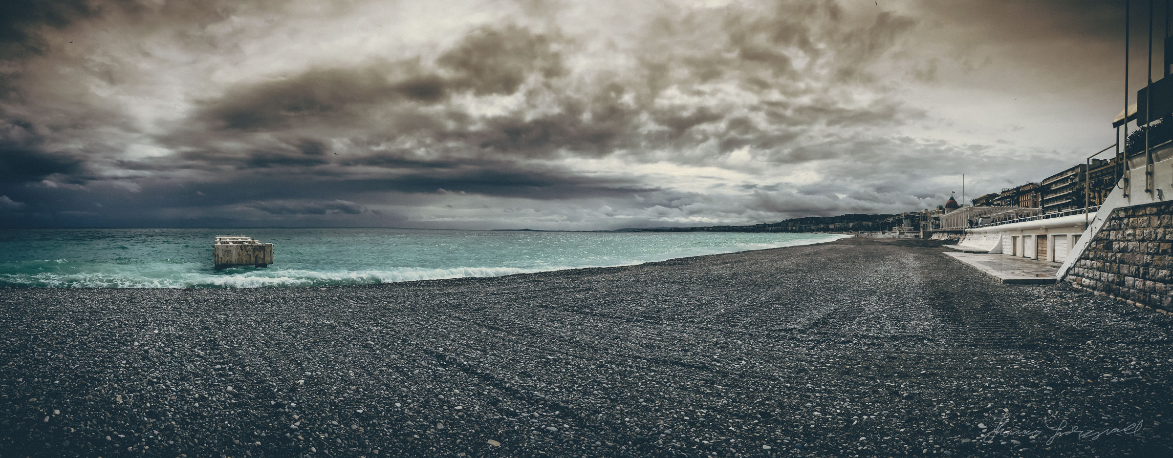 The one stormy day while we were there!