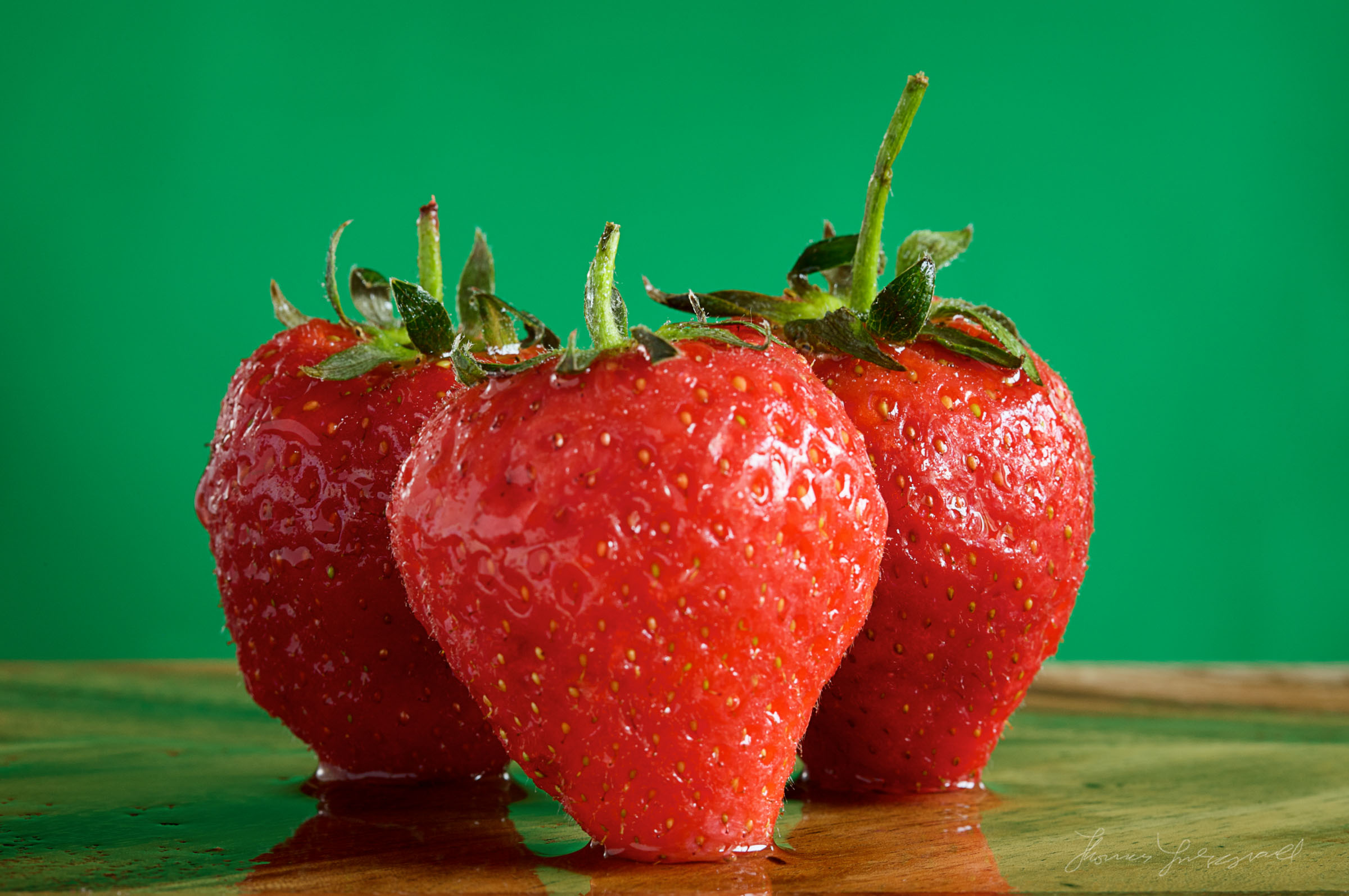 Strawberries On Wood1