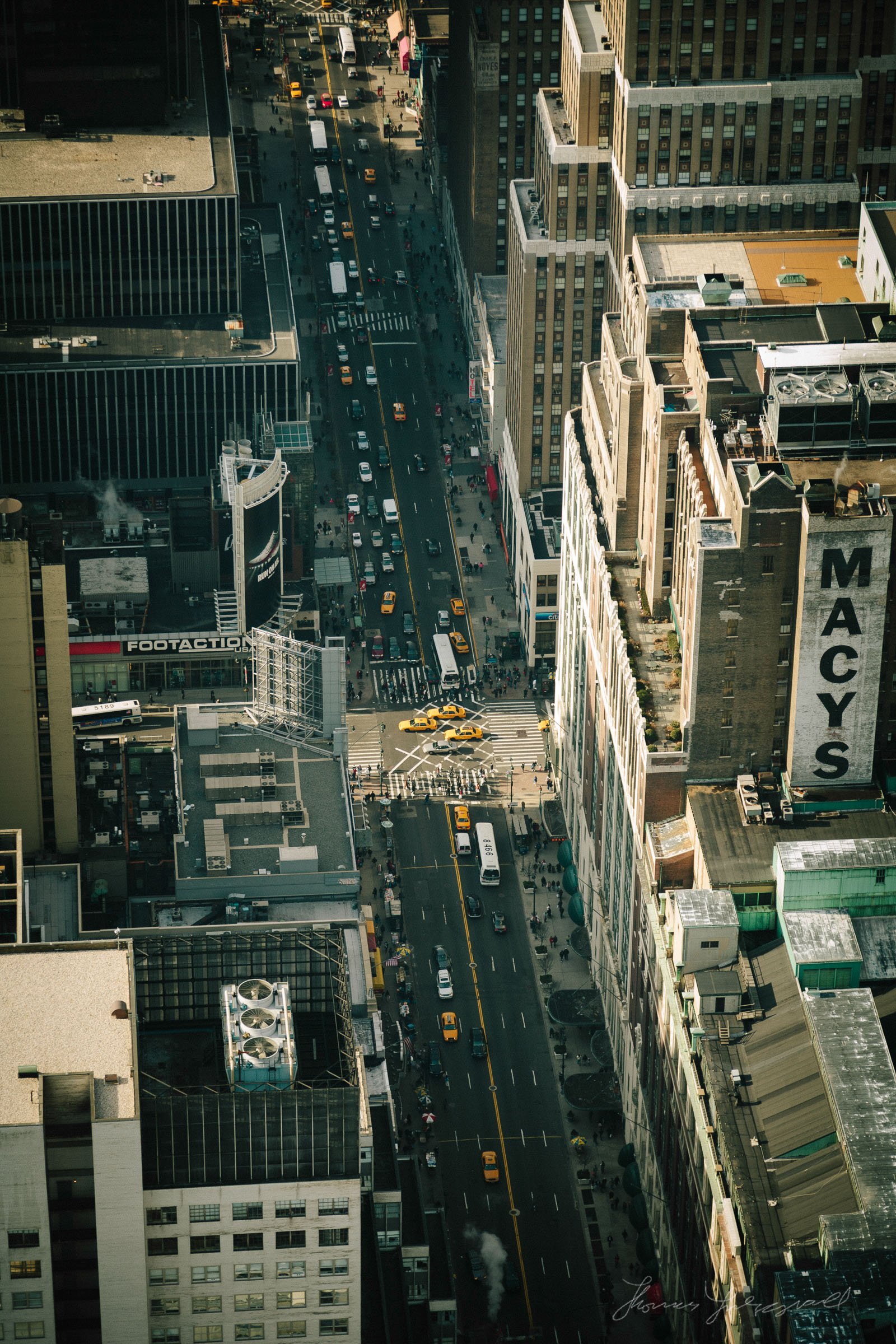 New York City Street from High Above