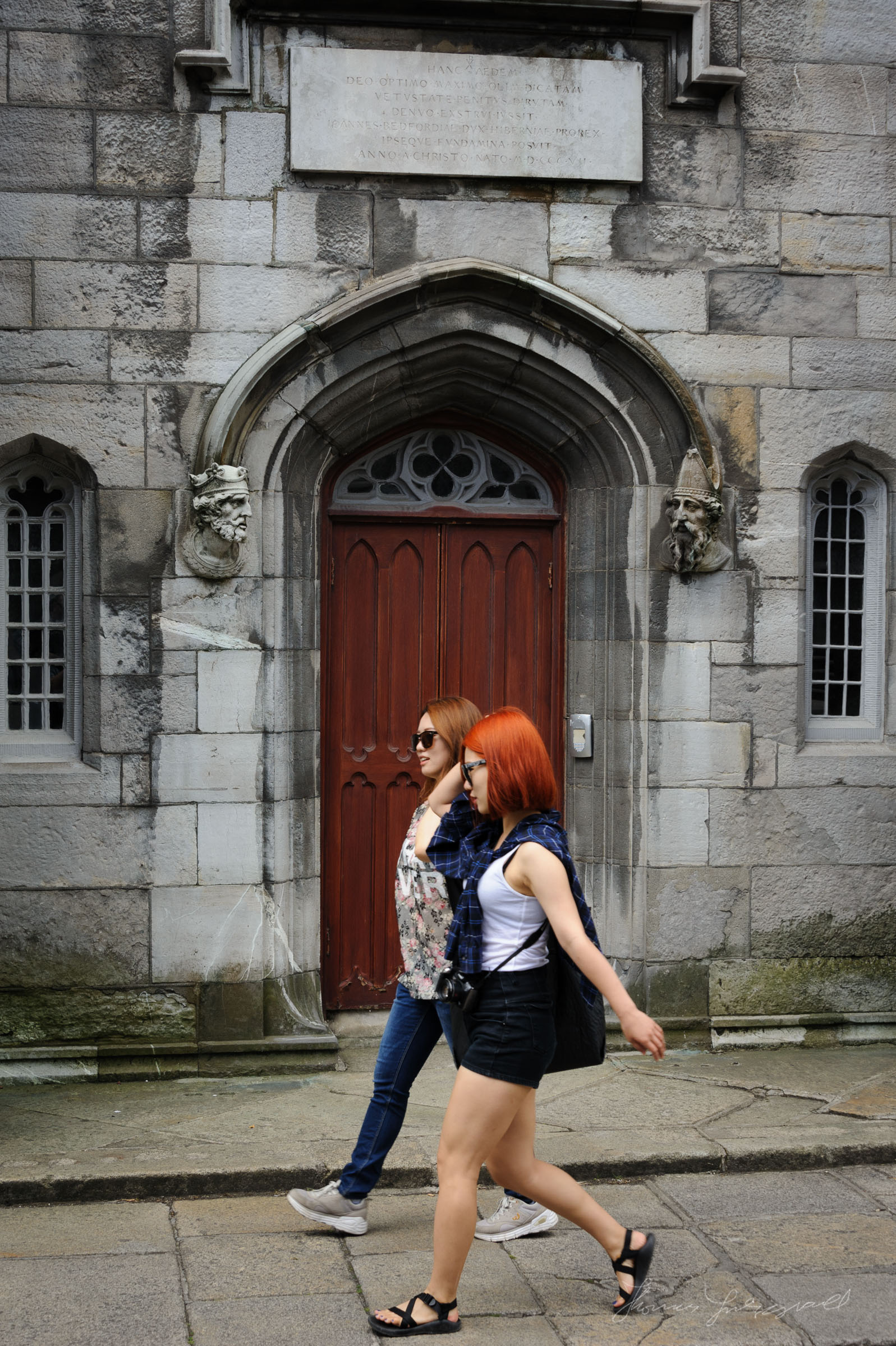 People Walking in Dublin Castle