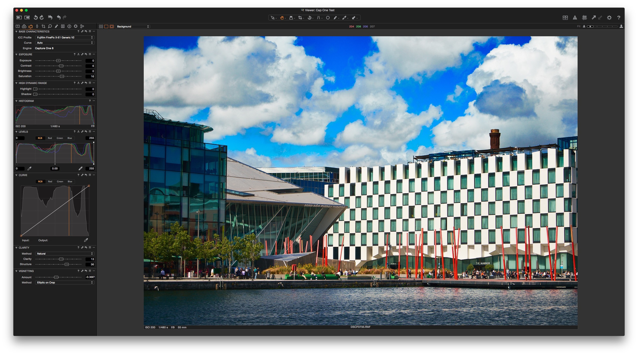 Capture One Interface - Processing Fuji X Raw files in Capture One