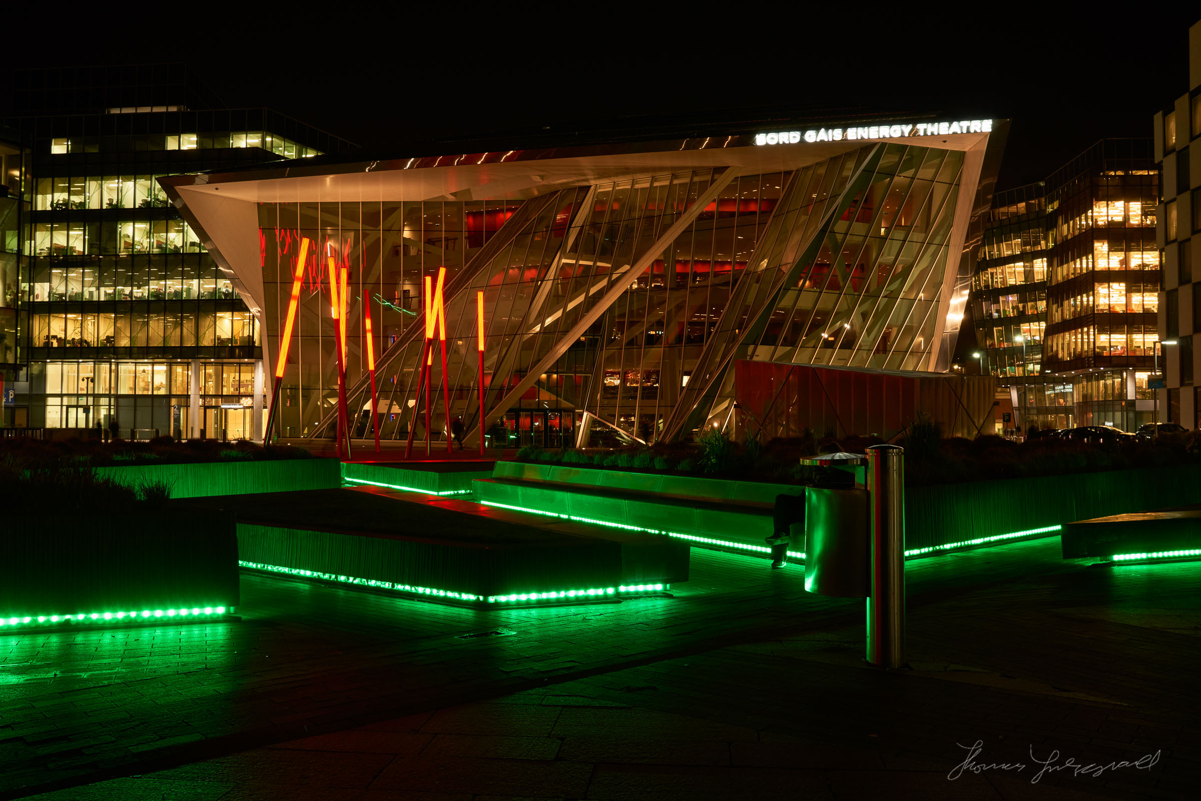 Grand Canal Theatre, Dublin at Night, Sony A6000