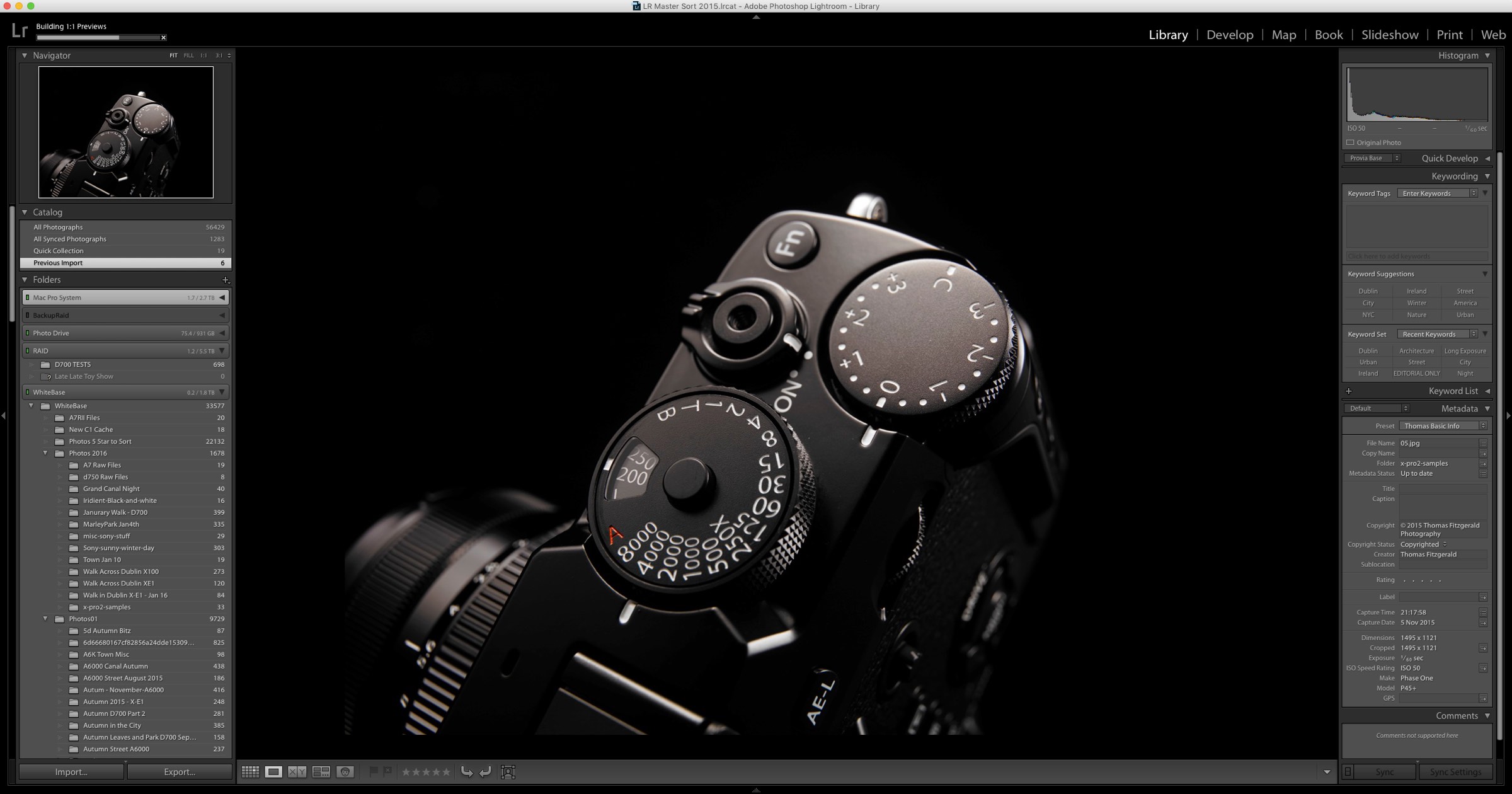 Fuji X-Pro 2 Lightroom Support