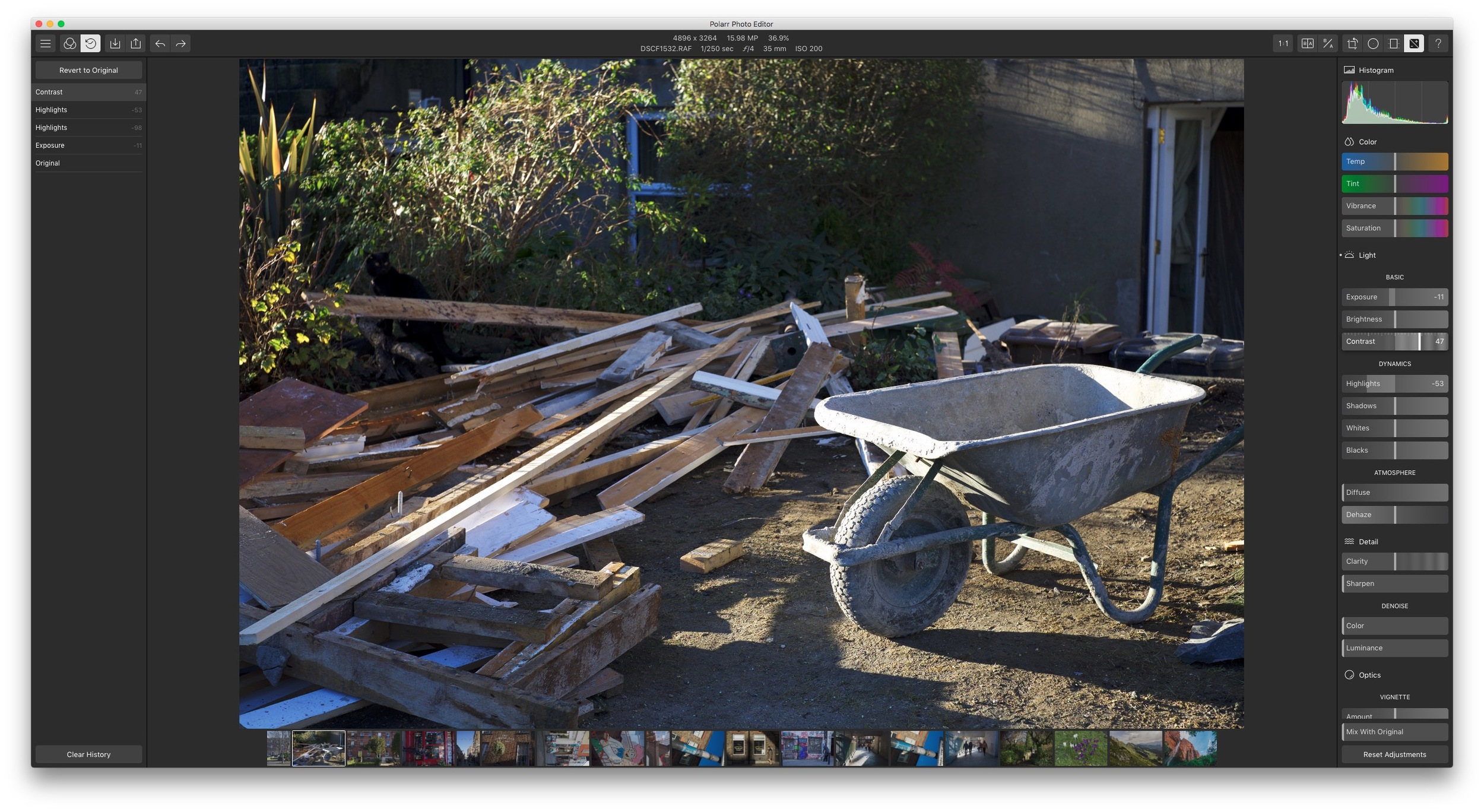  Polarr Photo Editor with Fuji X-Trans File