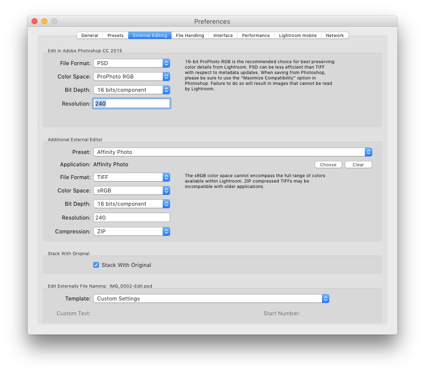 How To Use Affinity Photo As An External Editor For Lightroom Thomas Fitzgerald Photography