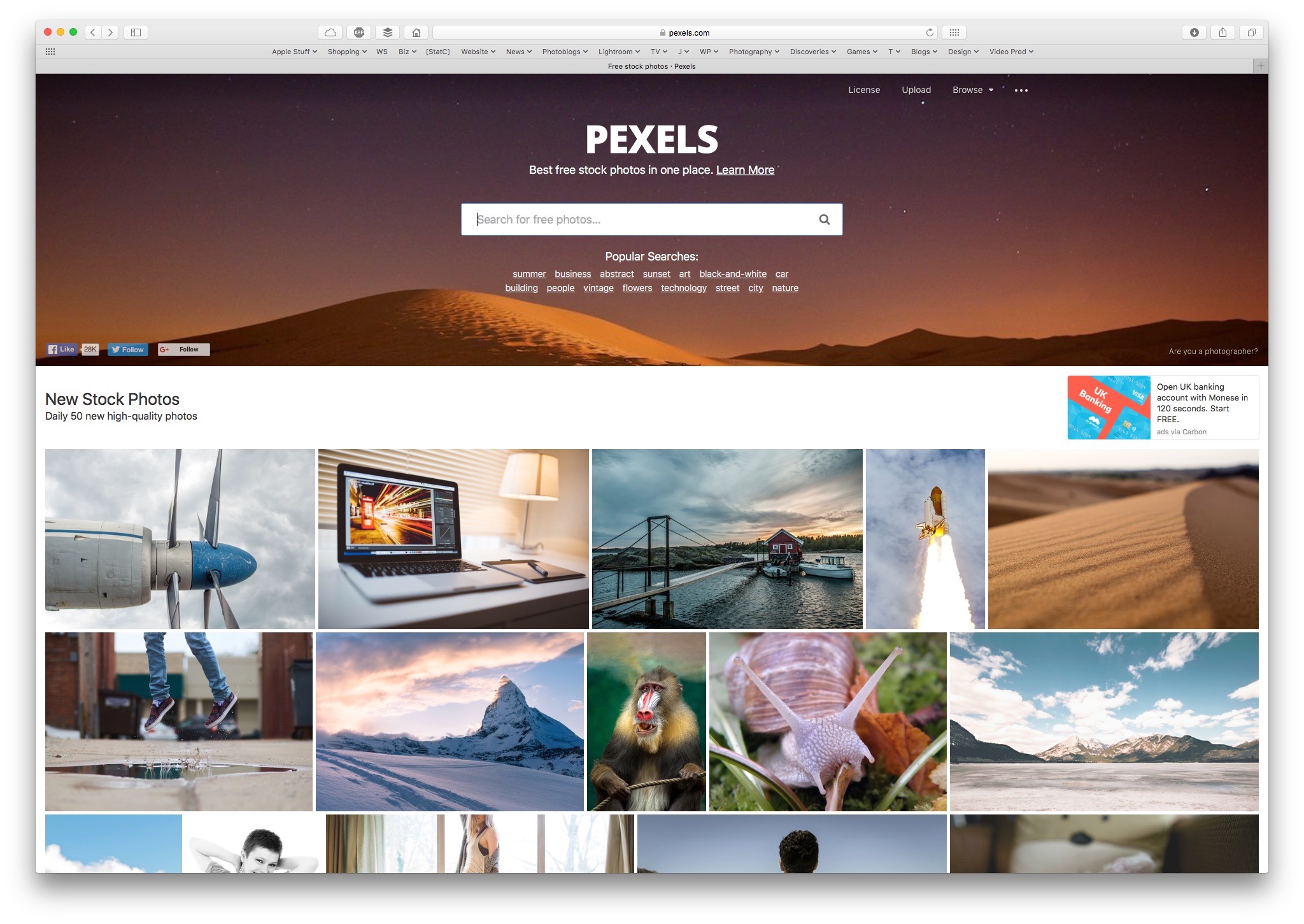Pexels Screenshot