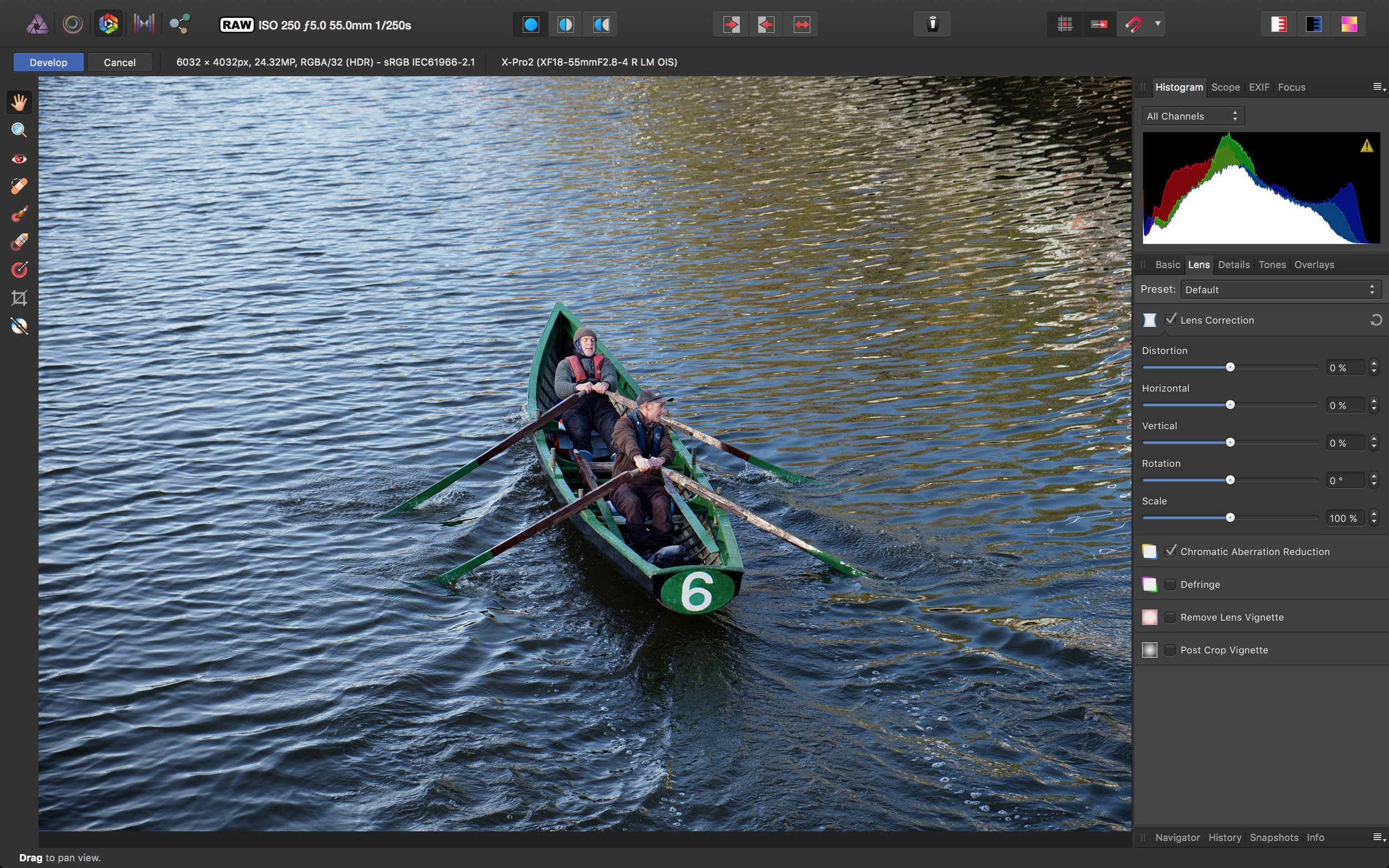 Affinity Photo 1.5 Beta Interface