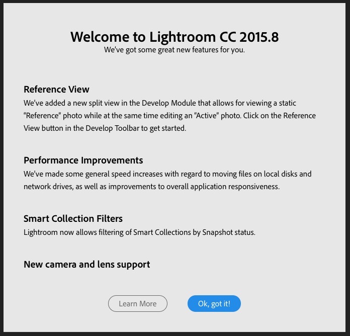 New Features listed at launch