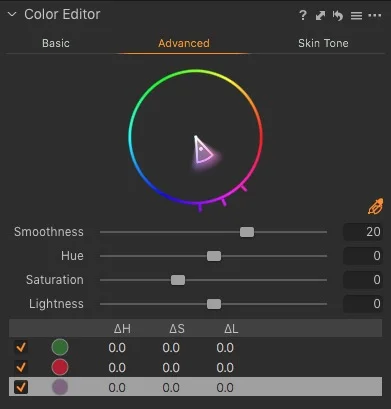 Creating multiple colour “keys” in the Colour Balance tool