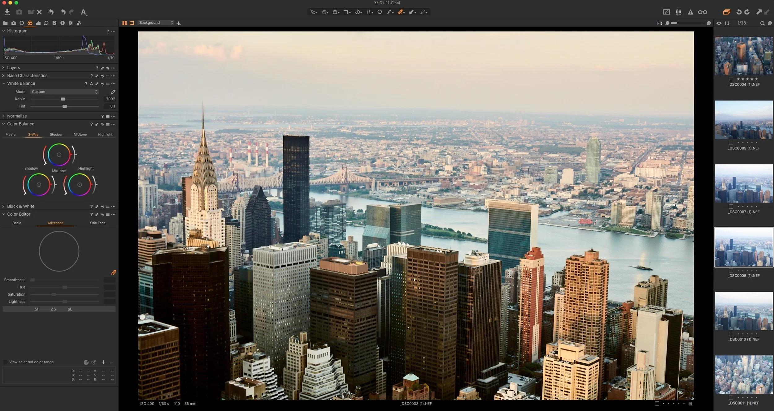Capture One Pro 12 Interface