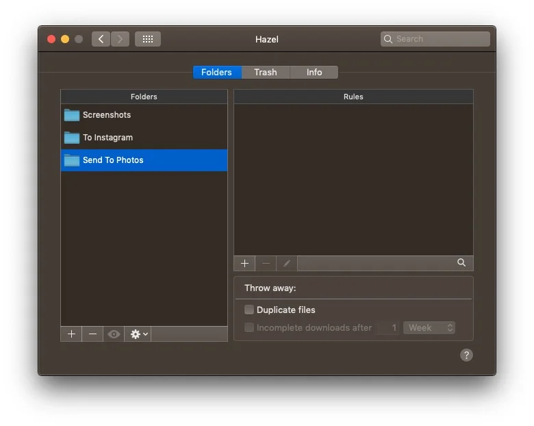 Hazel - New Folder