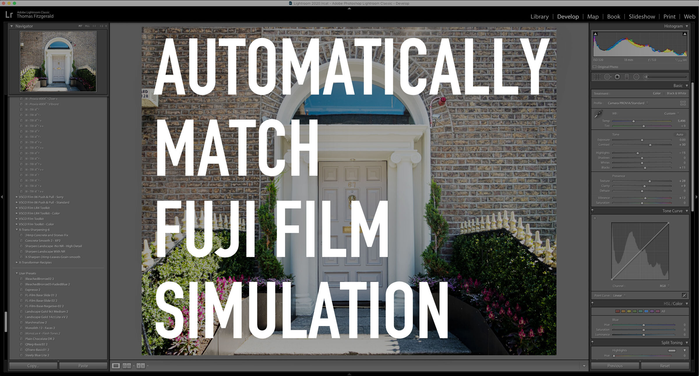 Automatically Apply Fuji Film Simulations In Lightroom 9 2 Thomas Fitzgerald Photography