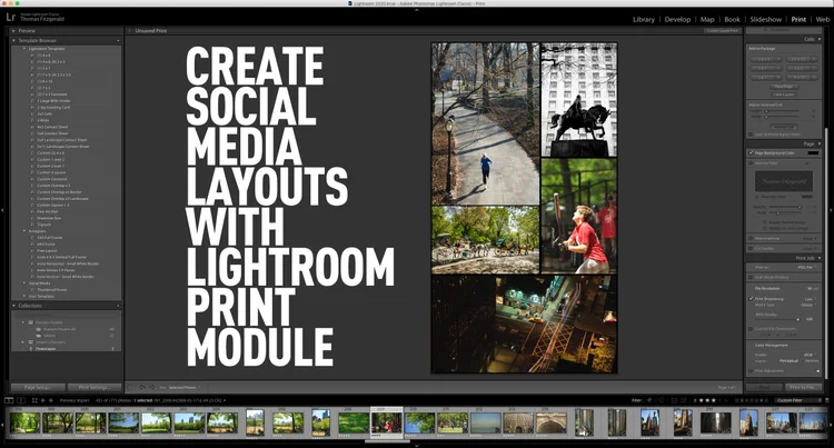 Frame Photos For Instagram Using Lightroom S Print Module Thomas Fitzgerald Photography