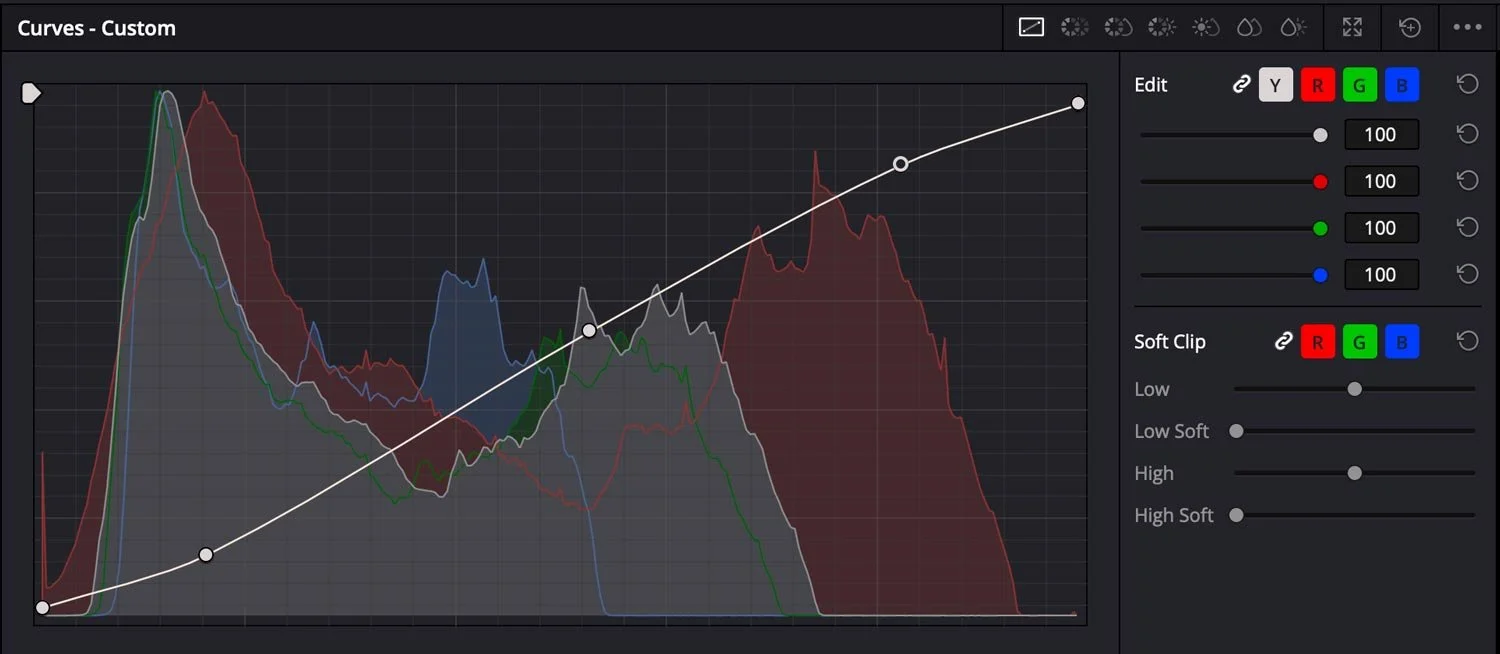 Adding Contrast with Curves in Davinci Resolve for Photo Editing