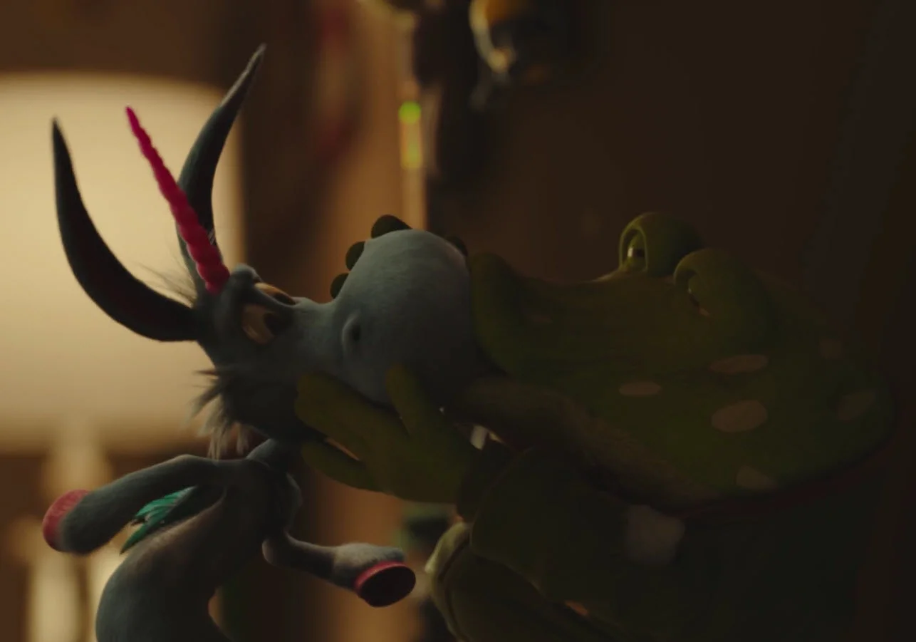 Flex provided a range of fantasy character rigs. Toad's setup had fleshy 'pucker' shapes built in to the face rig and sculpt controls provided further soft deformation for the animators.