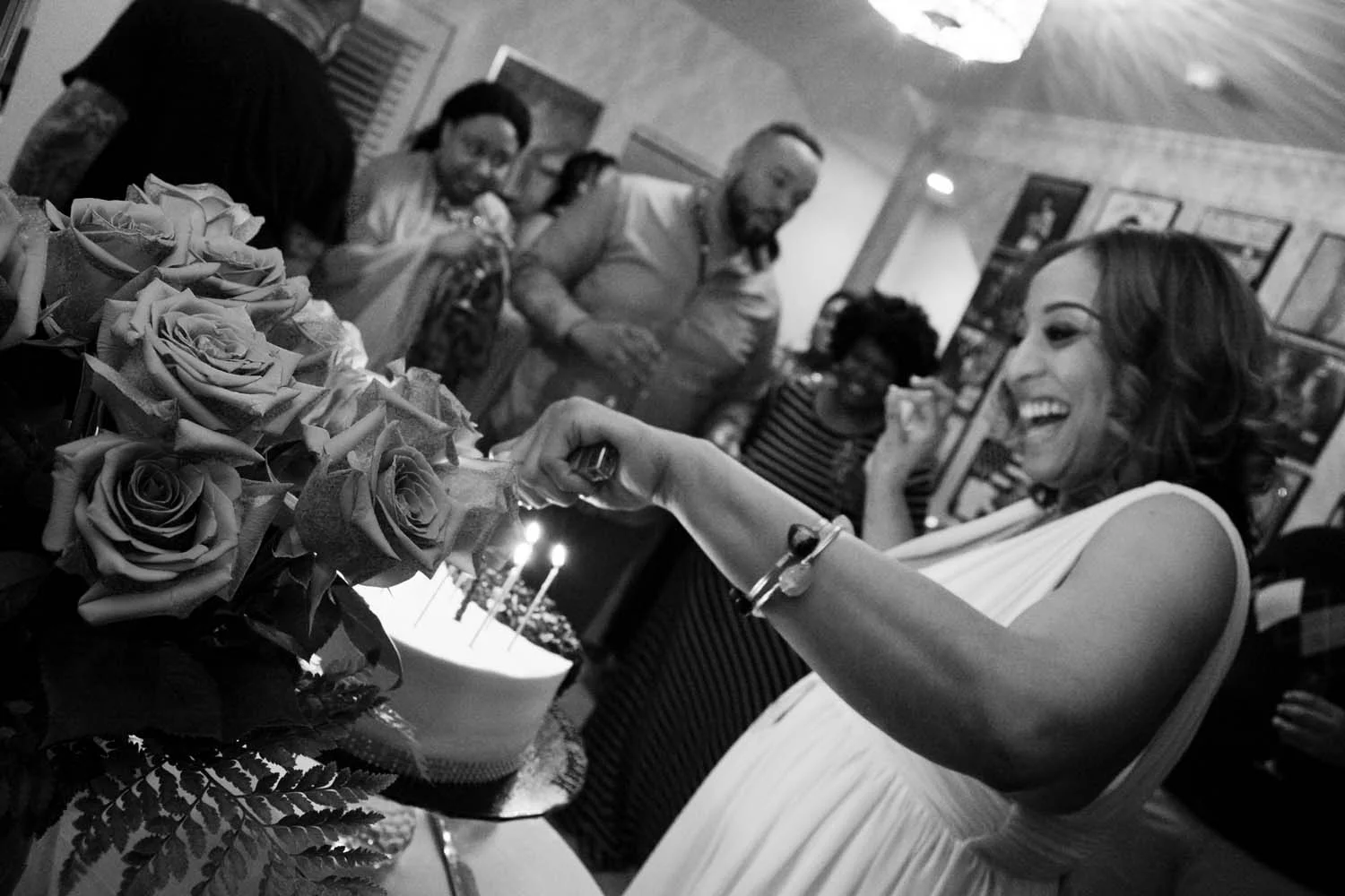 Happy Birthday Dear Ronda! This smile says it all as they closed out the night with the famous birthday song by friends. 