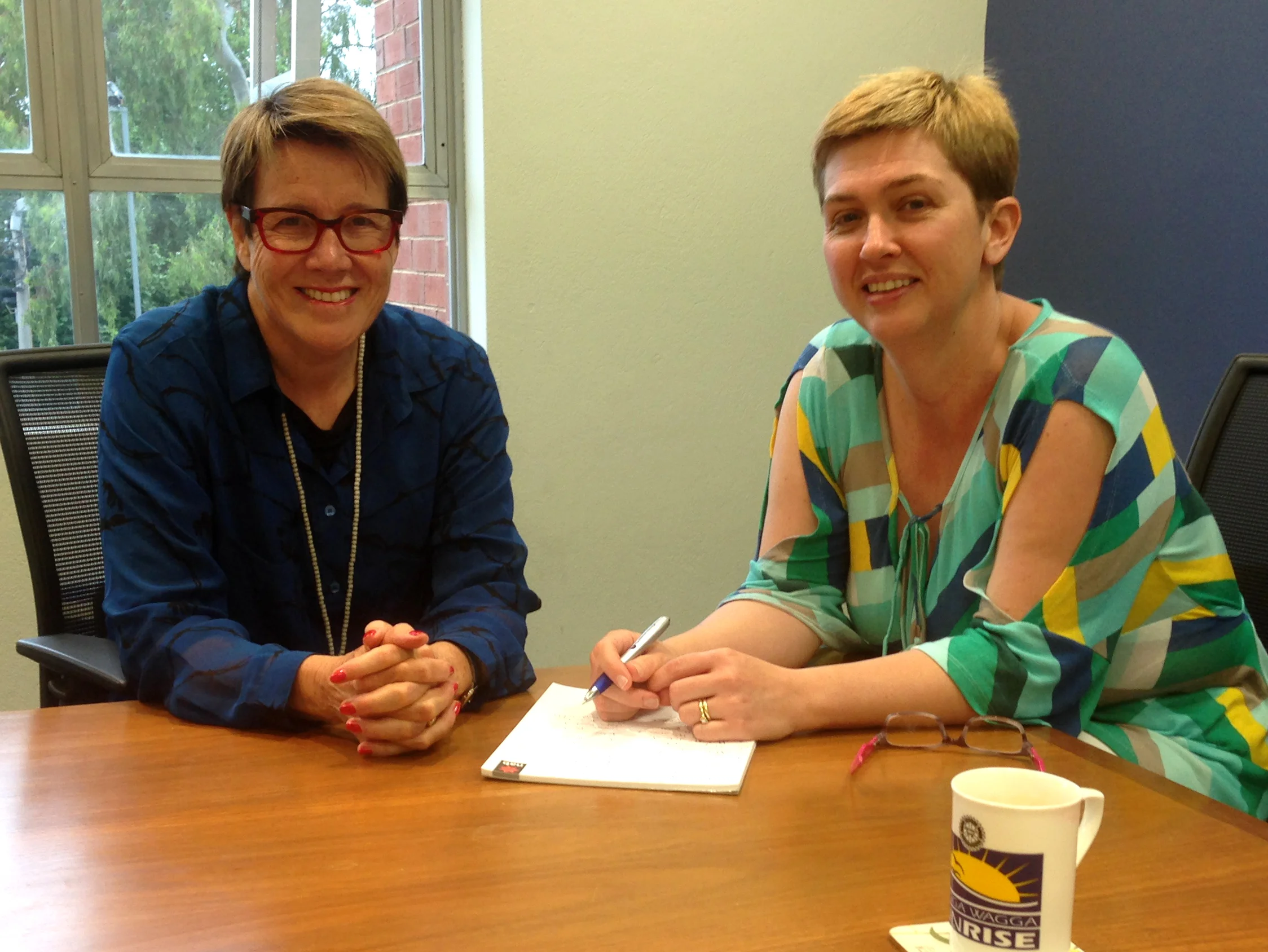  Peita with her mentor, Judy Galloway.