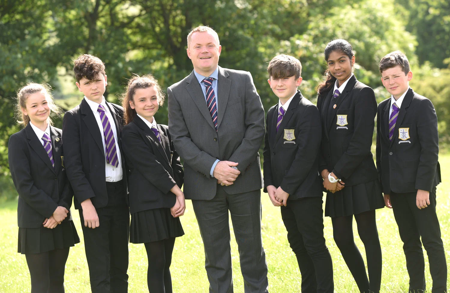 Photo: Mr Beardsley with students, June 2017