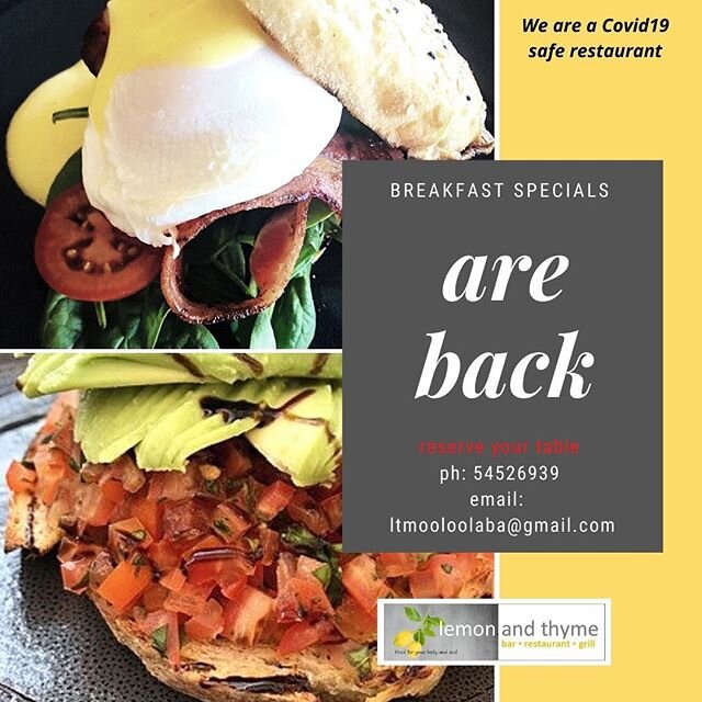 Our Breakfast Specials are back and this morning they are truly being enjoyed! 
Don't forget our breakfast specials INCLUDE a regular size coffee or tea and start from just $12!!! #breakfastspecial #veganoption #twelvedollars #includescoffee #grinder