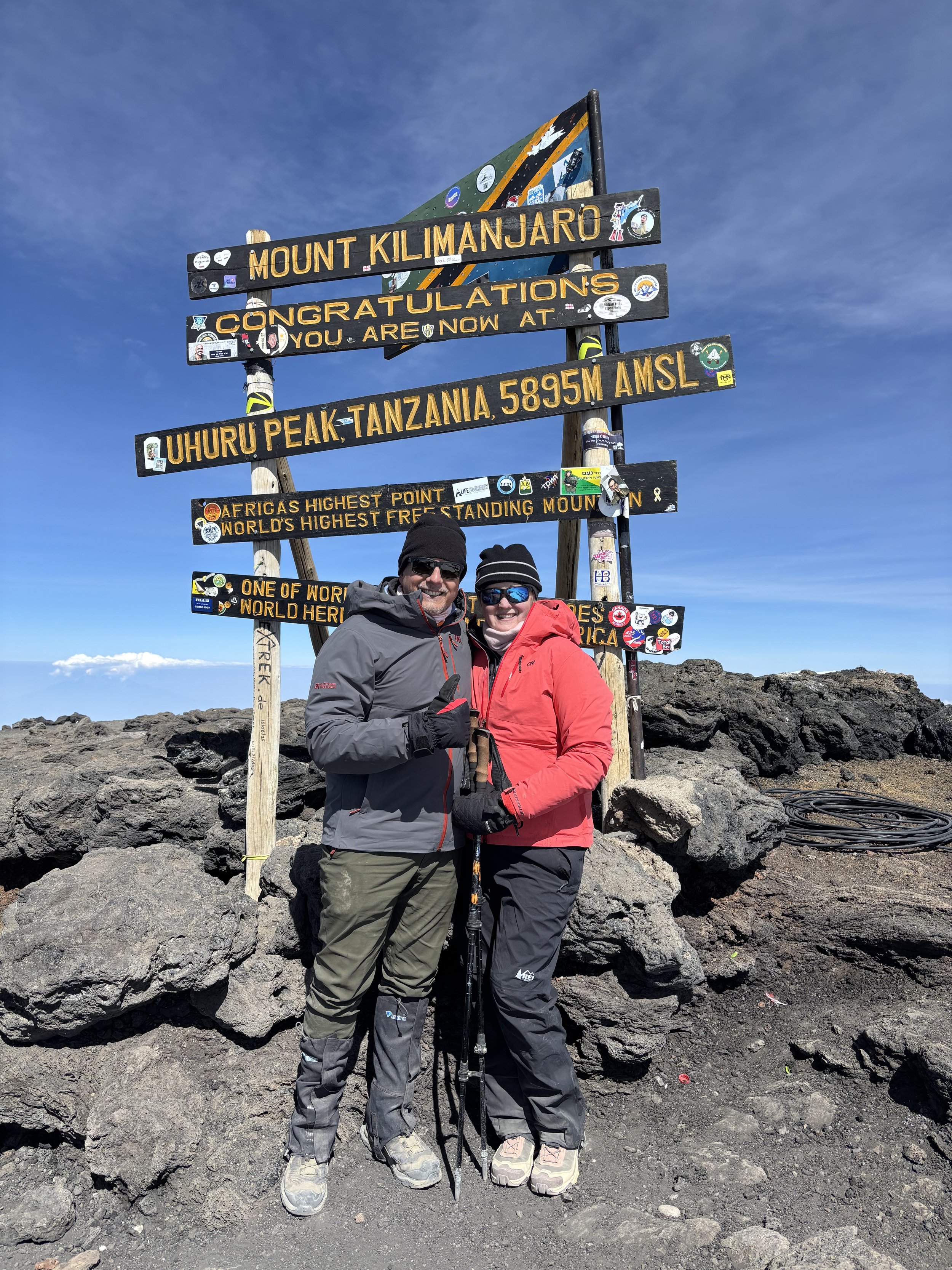Summiting Mt Kilimanjaro