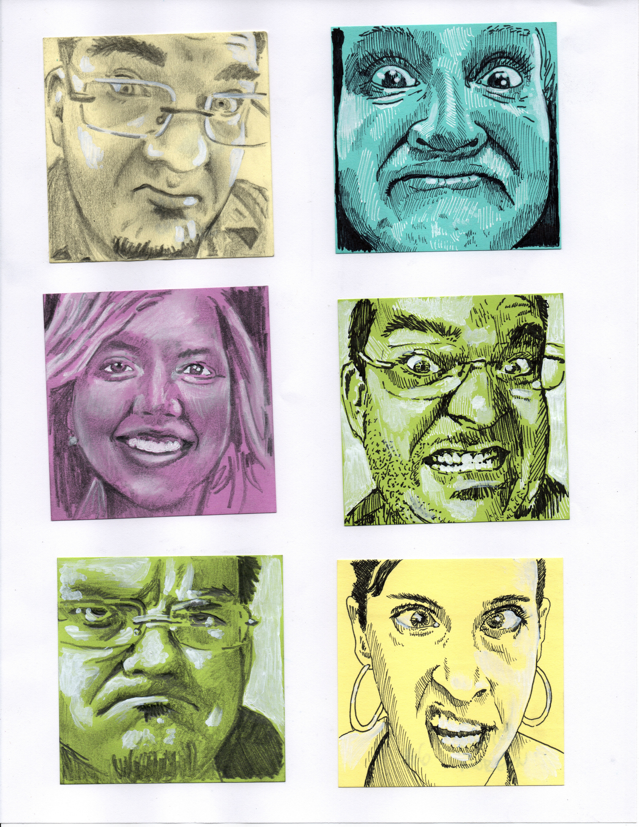 Post-It Portraits