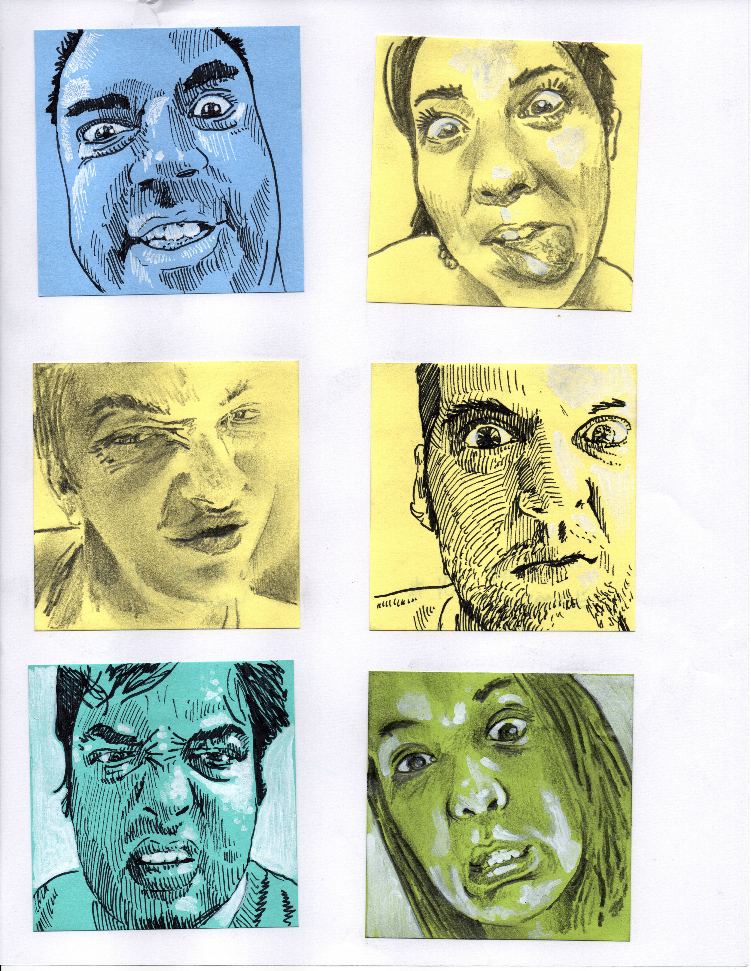 Post-It Portraits