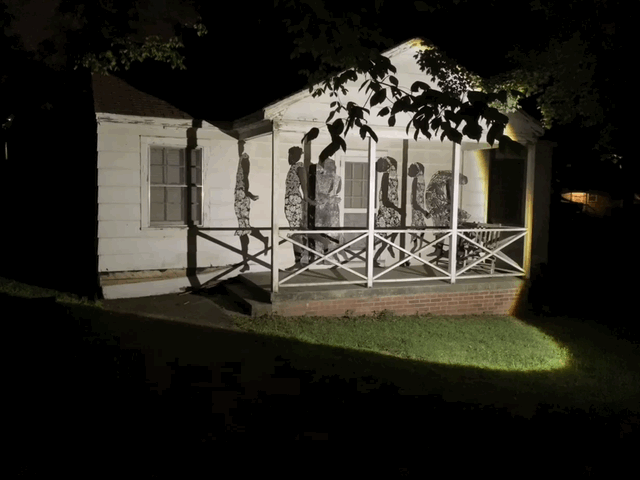 Figures (at night)