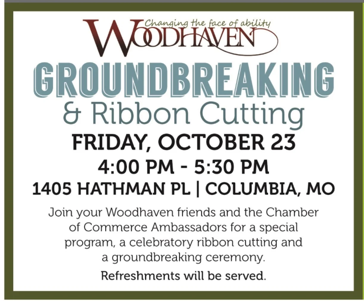 Woodhaven Groundbreaking & Ribbon Cutting