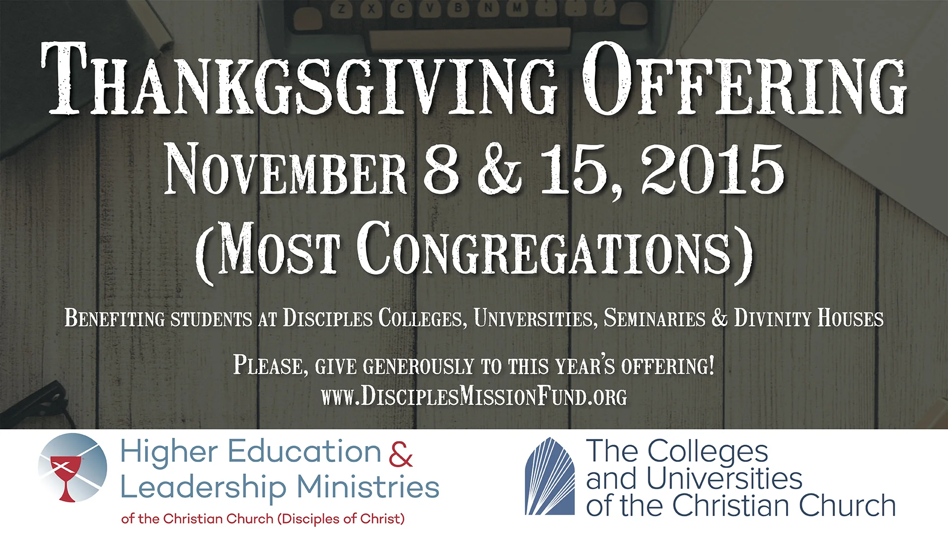 Thanksgiving Special Offering