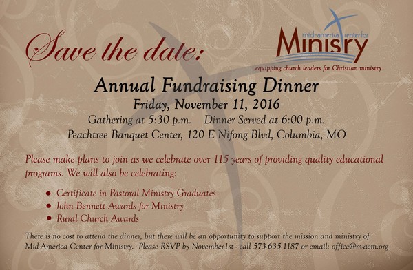 Mid-America Center for Ministry Annual Fundraising Dinner