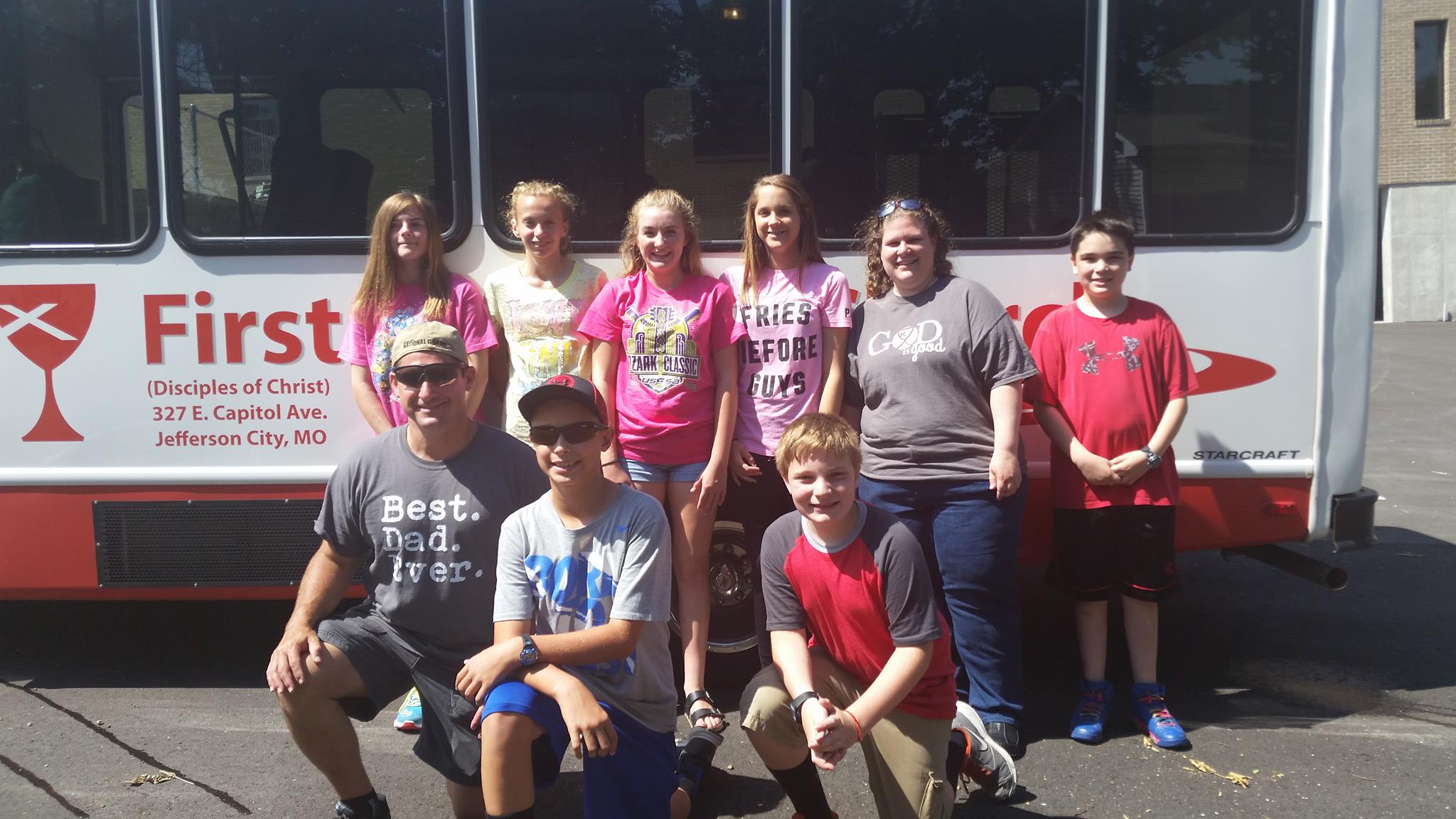 The group from FCC in Jefferson City sets out on their adventure!